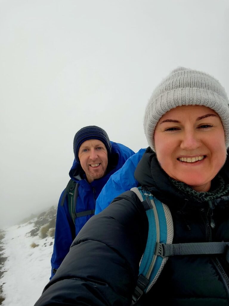 Andrew and Elaine on day 2 of the Kepler Track
