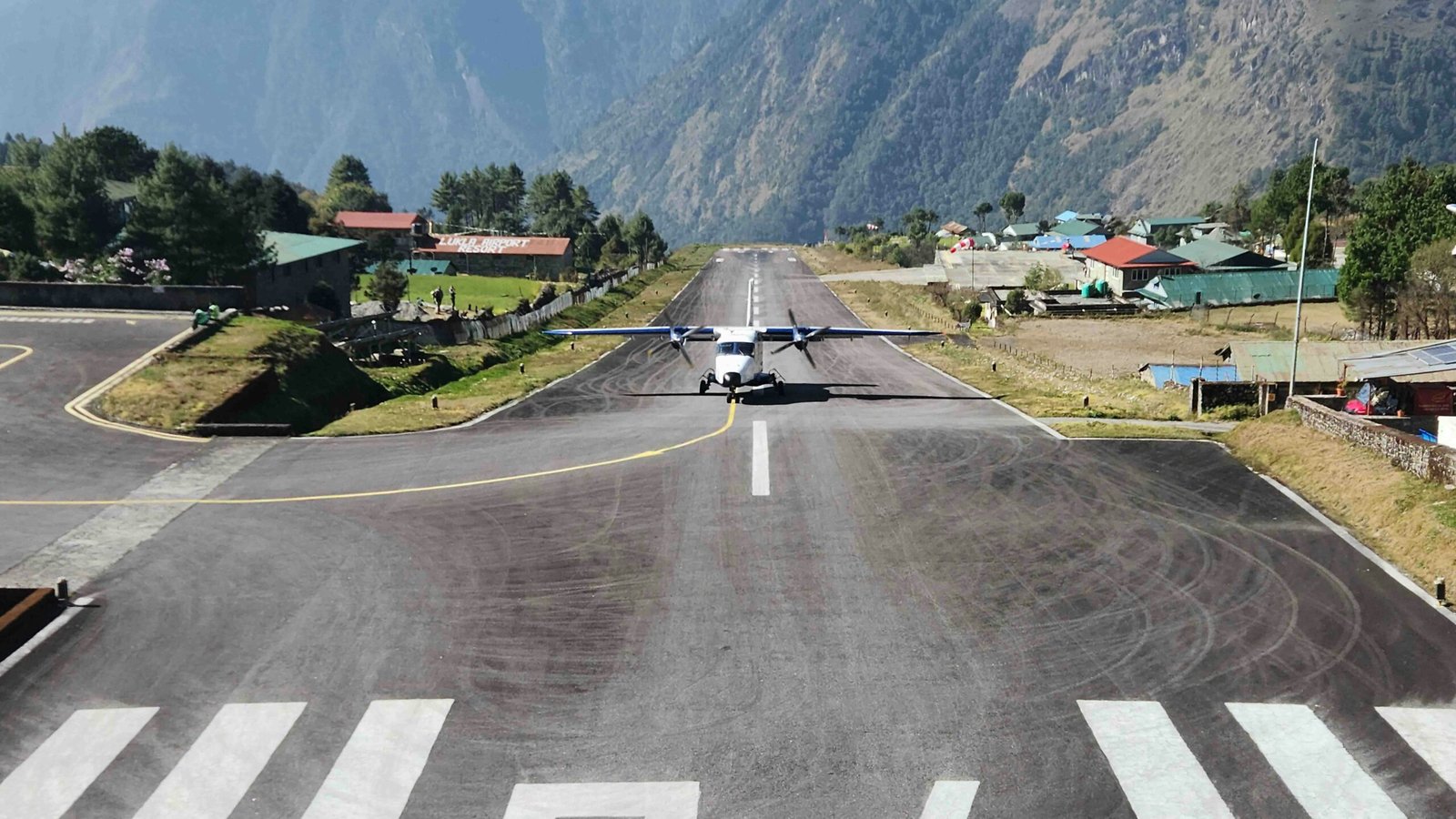 Flying to Lukla - the Tenzing-Hillary Airport Lukla Nepal — the gateway to the Everest Base Camp trek