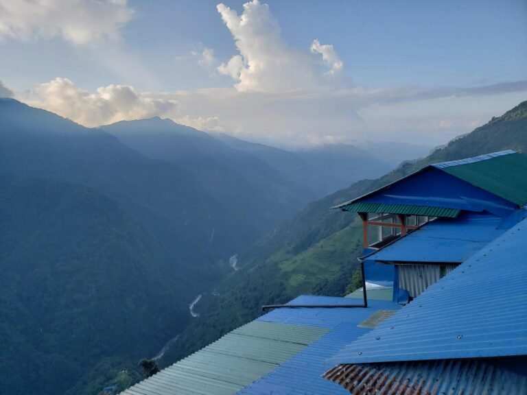 A traditional teahouse in the Khumbu region on the Everest Base Camp trail, Nepal