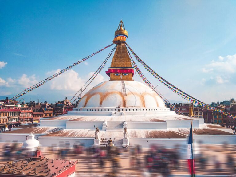 Boudhanath Stupa in Kathmandu — a must-visit on pre-trek days before the Everest Base Camp trek