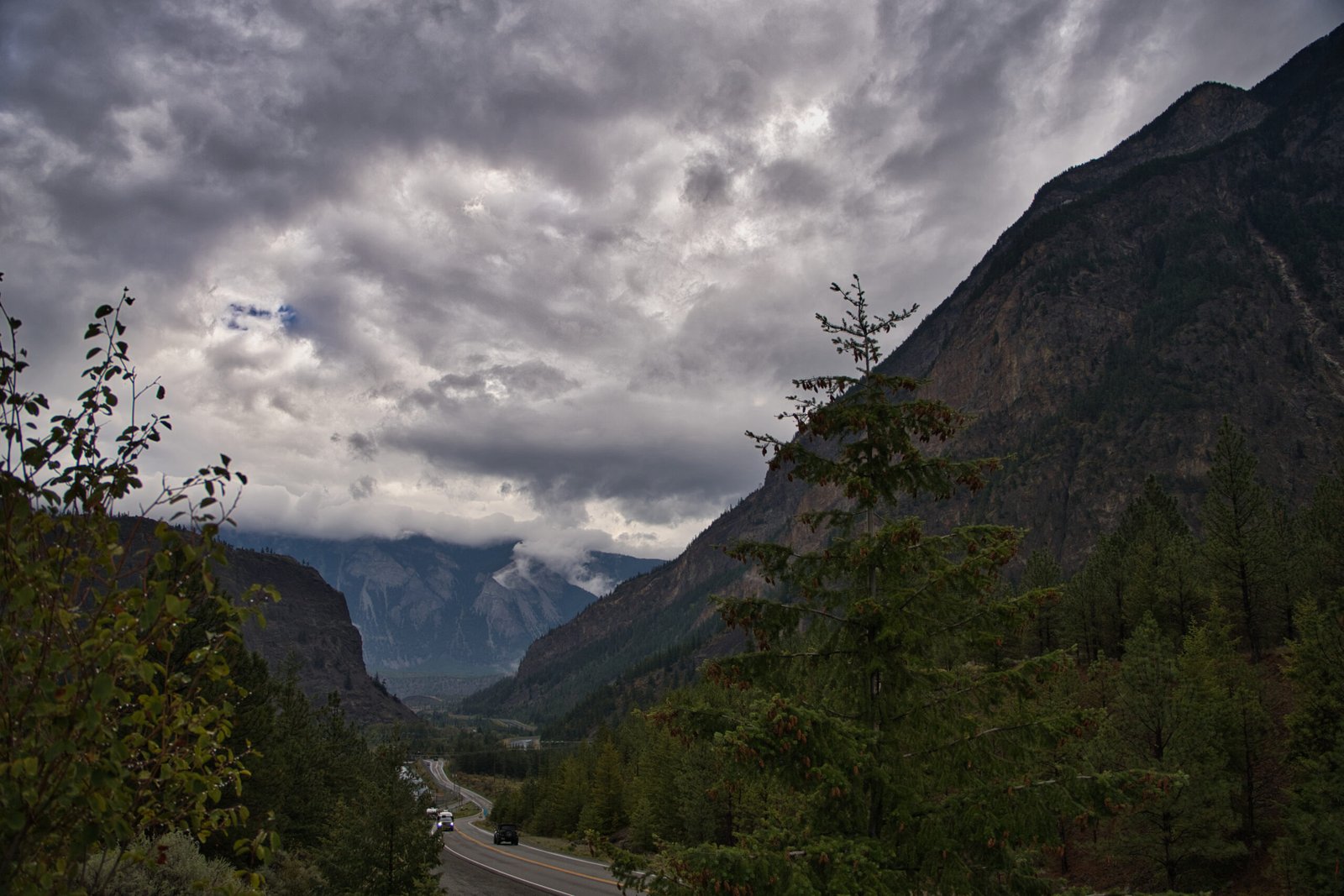 The big skies of the Whistler to Clearwater drive, just outside Lillooet